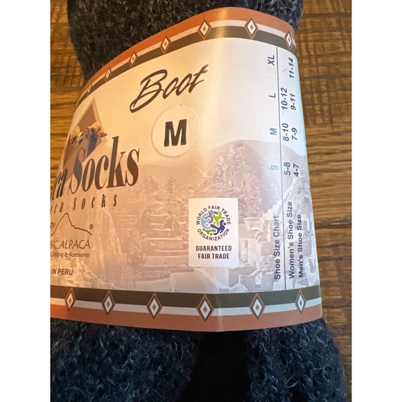 Classic Alpaca Paca Socks Boot Black Unisex Medium Alpaca Blend Warm Hnt NWT
NEW - Picture 3 of 9